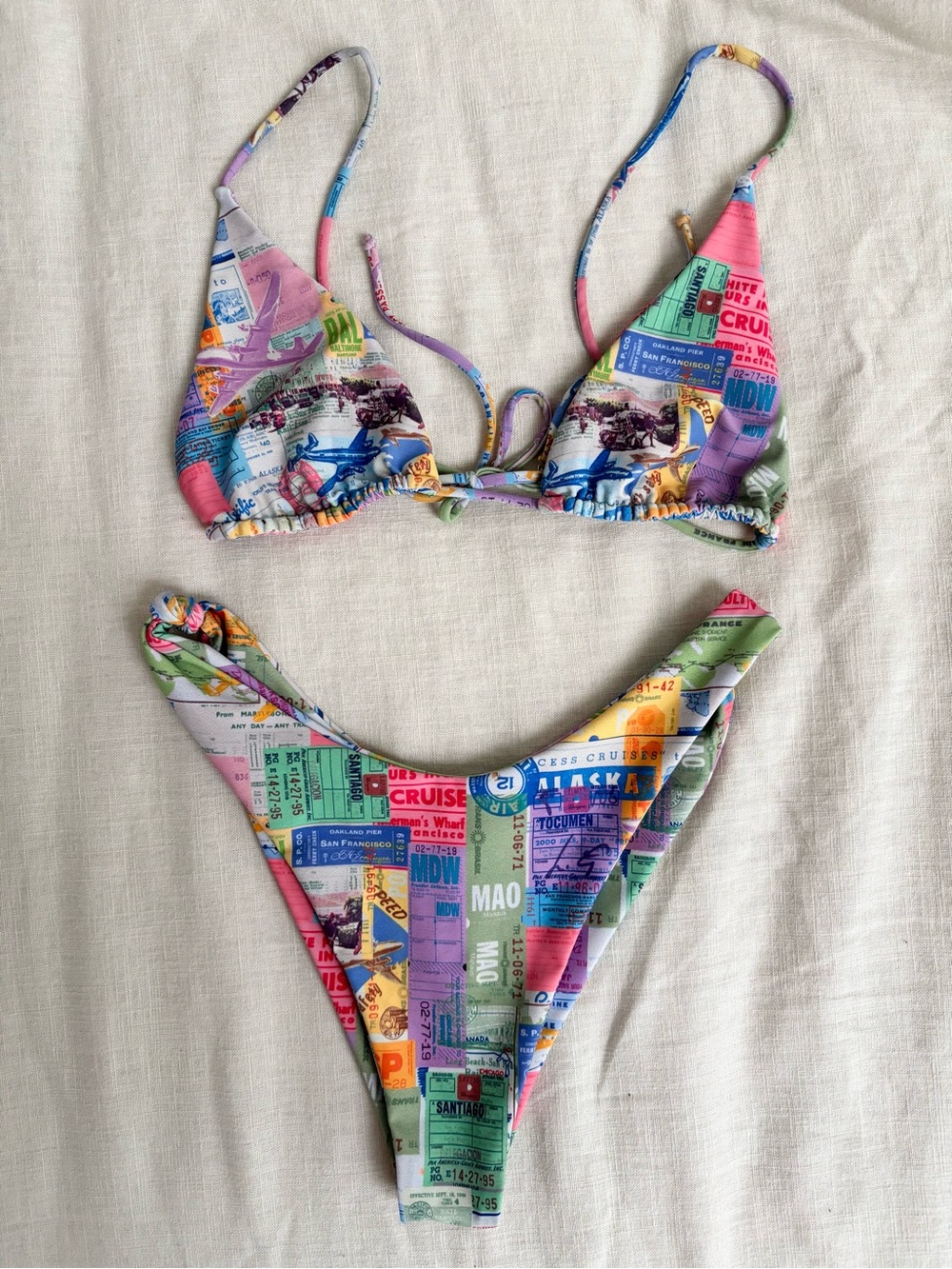 Skatie Bikini Set in print Ticket in size Medium